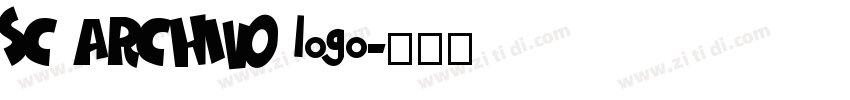 SC ARCHIVO logo字体转换